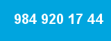 984 920 17 44 984 920 17 44